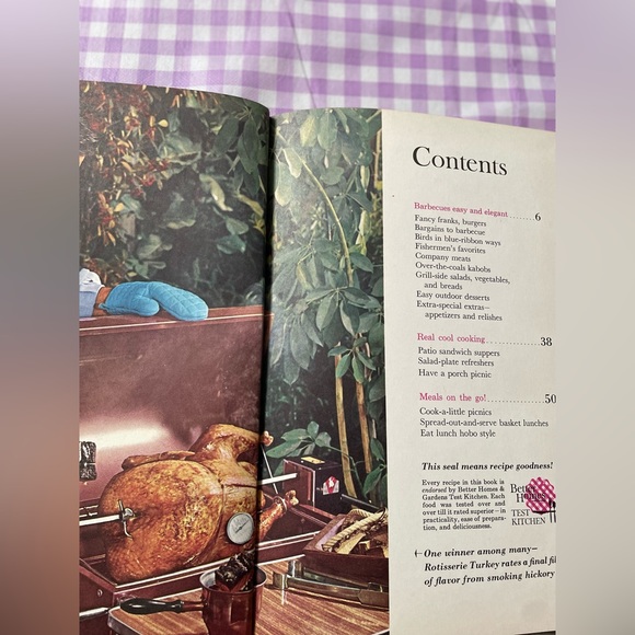 Vintage Better Homes & Gardens (Barbecues and Picnics)Cookbook Meredith 1963 - Picture 6 of 7
